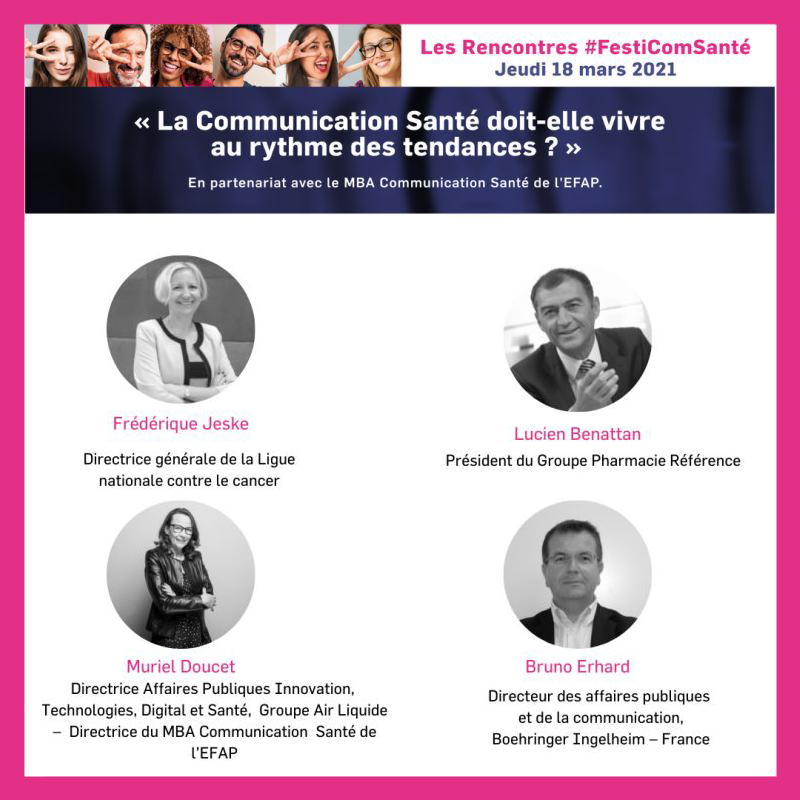 La troisième rencontre du Festival de la communication en santé, organisée le 18 mars 2021